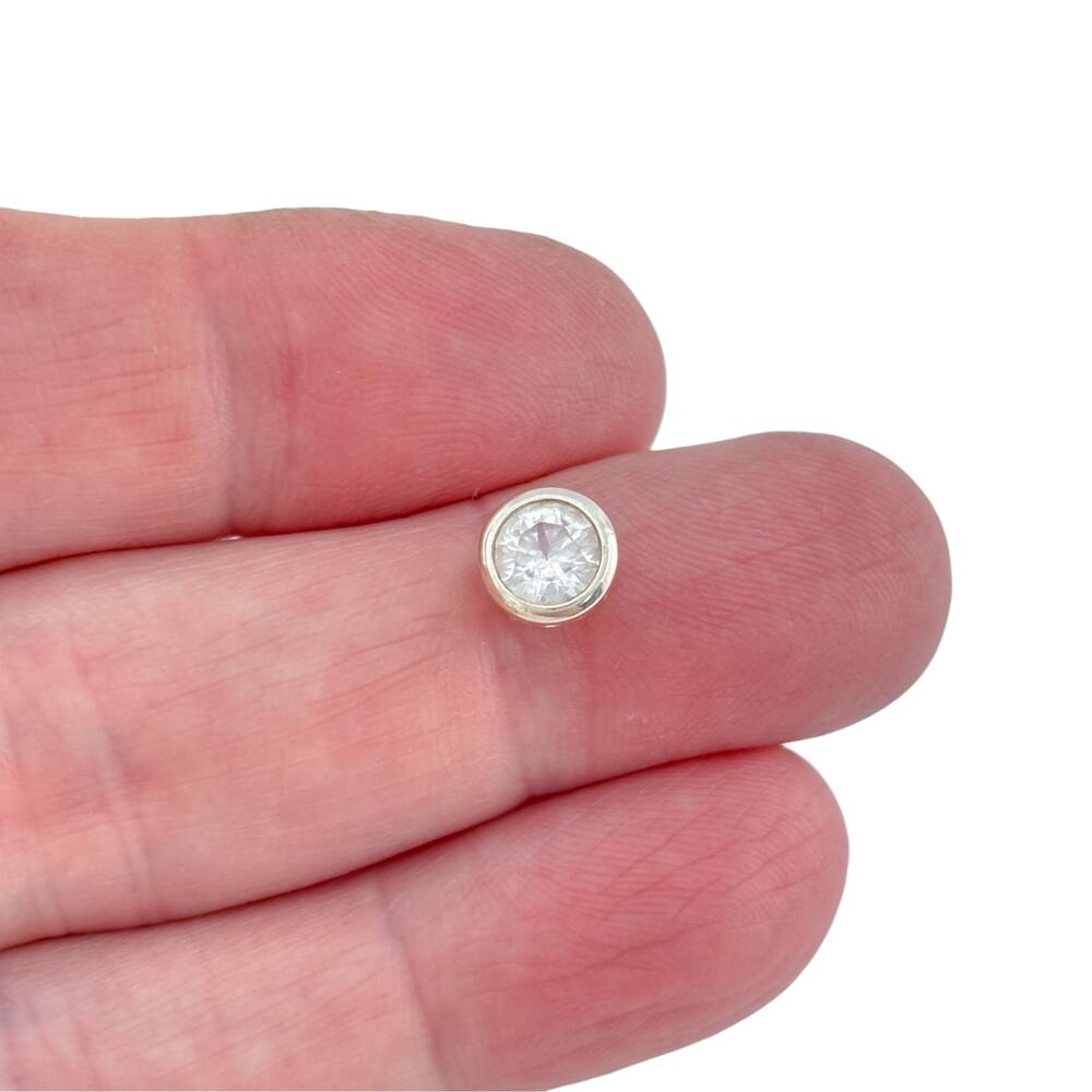 Vintage Sterling Silver 925 Topaz Pendant